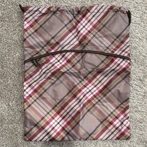 Plaid Drawstring Backpack